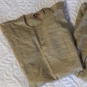 Simple Boys Kurta Pajama in Beige